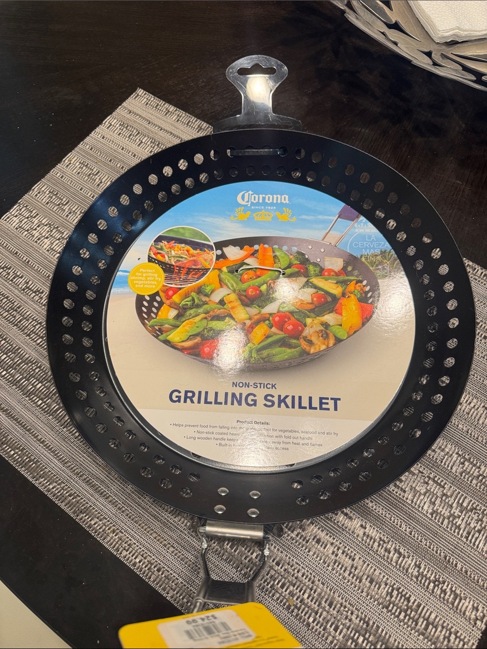 Corona Black Perforated Non-Stick Grilling Skillet